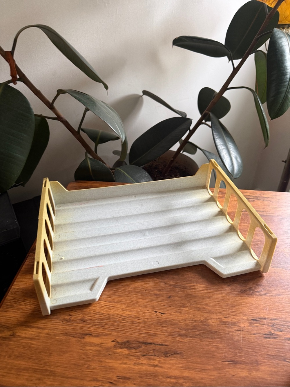 Vintage Plastic Stackable Can Organizer Storage Rack